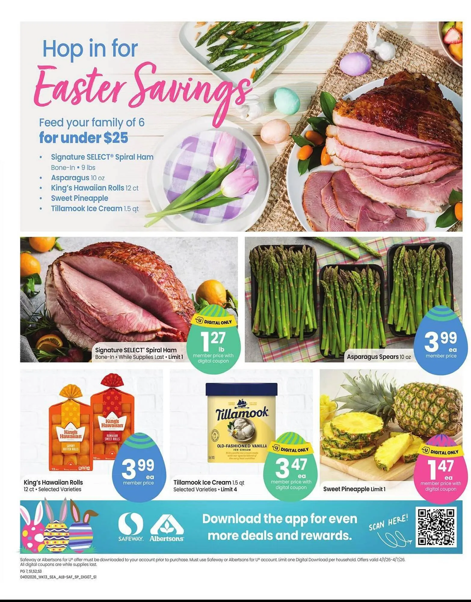 Weekly promotion Safeway weekly ad spanning from April 1 to April 7 2026 - Page 8 for Catalogue 365