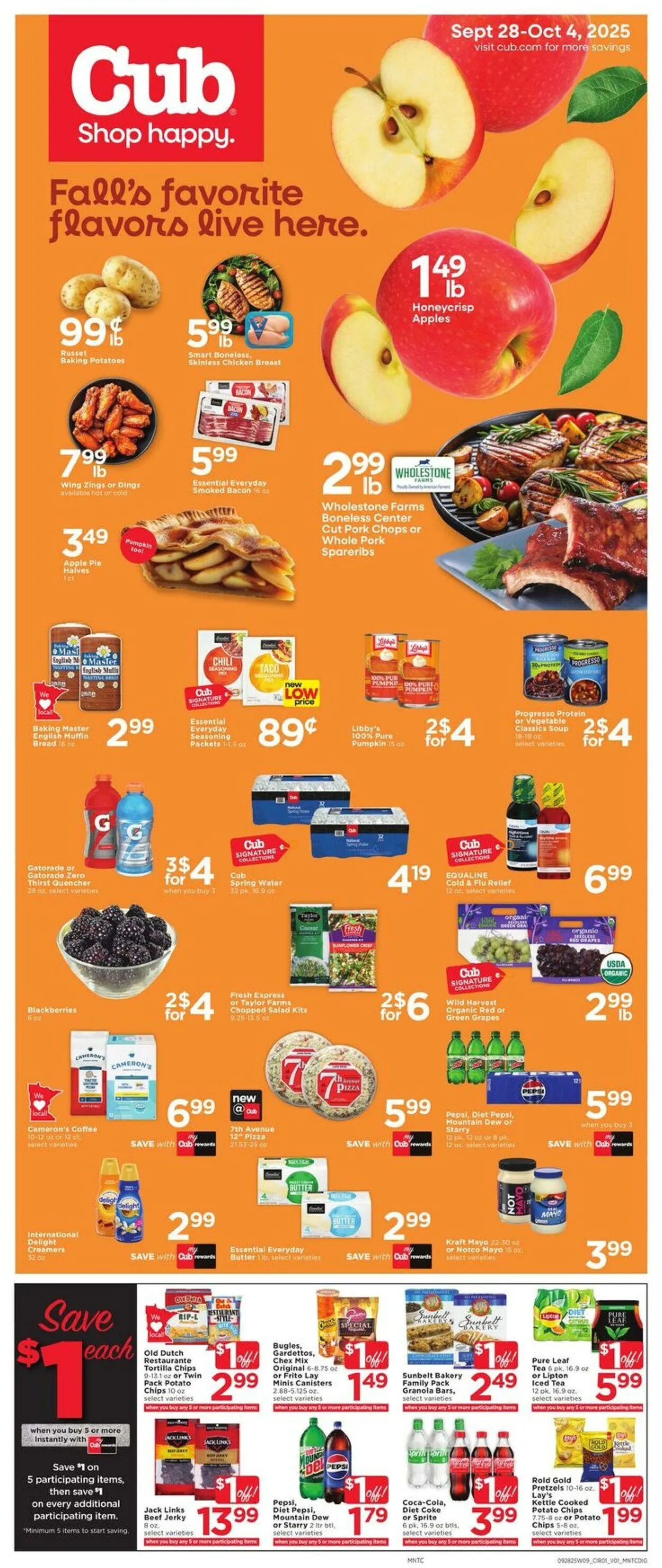 Weekly ad Cub Foods Current weekly ad from September 28 to October 4 2025 - Page 1