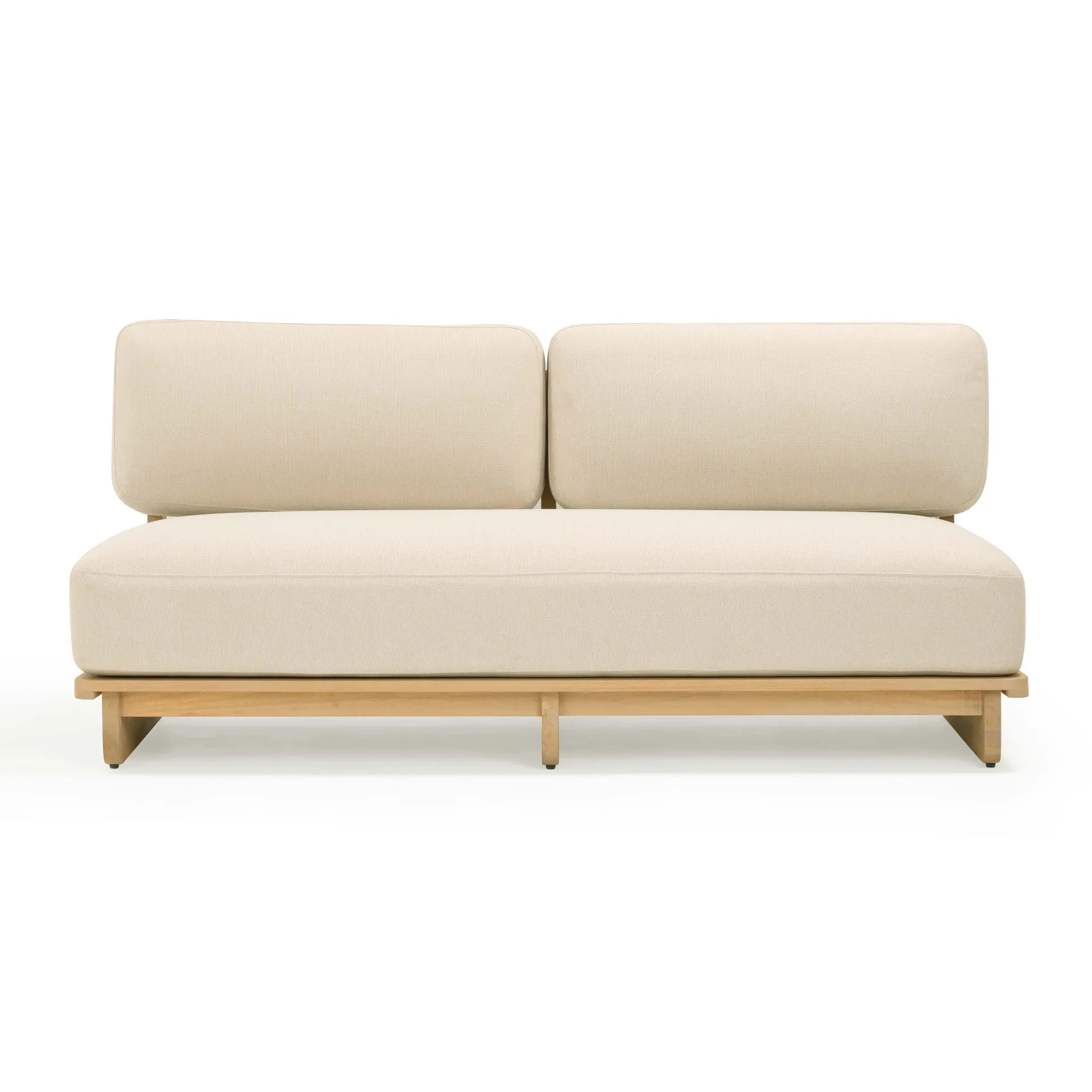 Reavan 67" Cream Outdoor Lounge Sofa