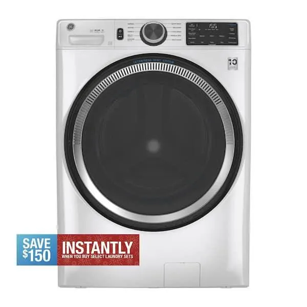 4.8 cu. ft. Smart White Front Load Washer with OdorBlock UltraFresh Vent System and Sanitize with Oxi