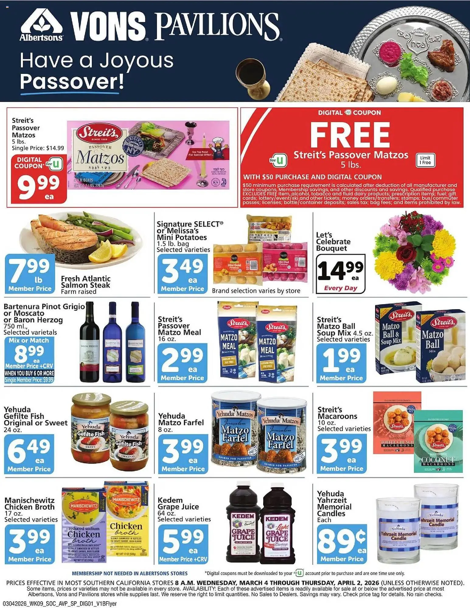 Weekly ad Vons weekly ad from March 4 to April 3 2026 - Page 1
