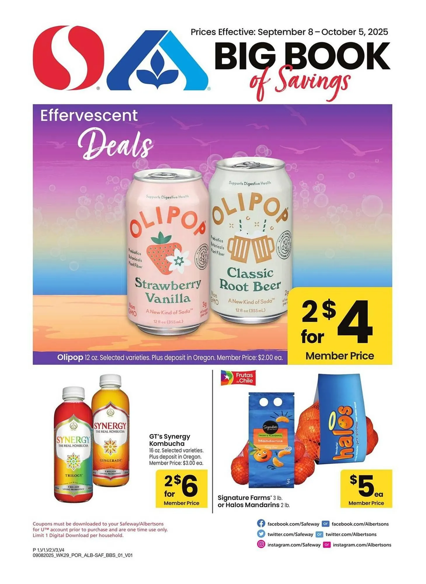 Weekly ad Albertsons weekly ad from September 8 to October 5 2025 - Page 1