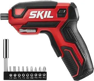 SKIL Rechargeable 4V Cordless Screwdriver Includes 9pcs Bit, 1pc Bit Holder, USB Charging Cable - SD561801