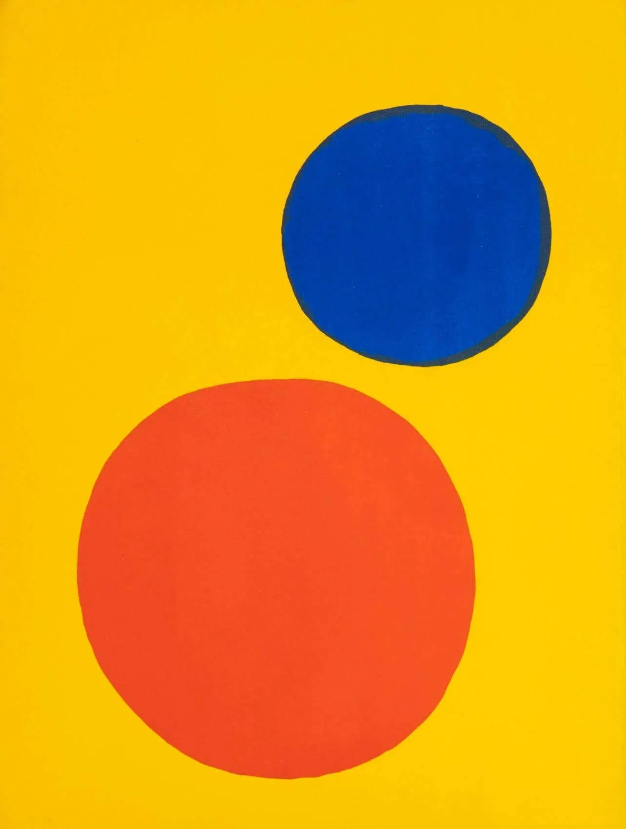 Alexander Calder Composition, Derrière le miroir 1973
