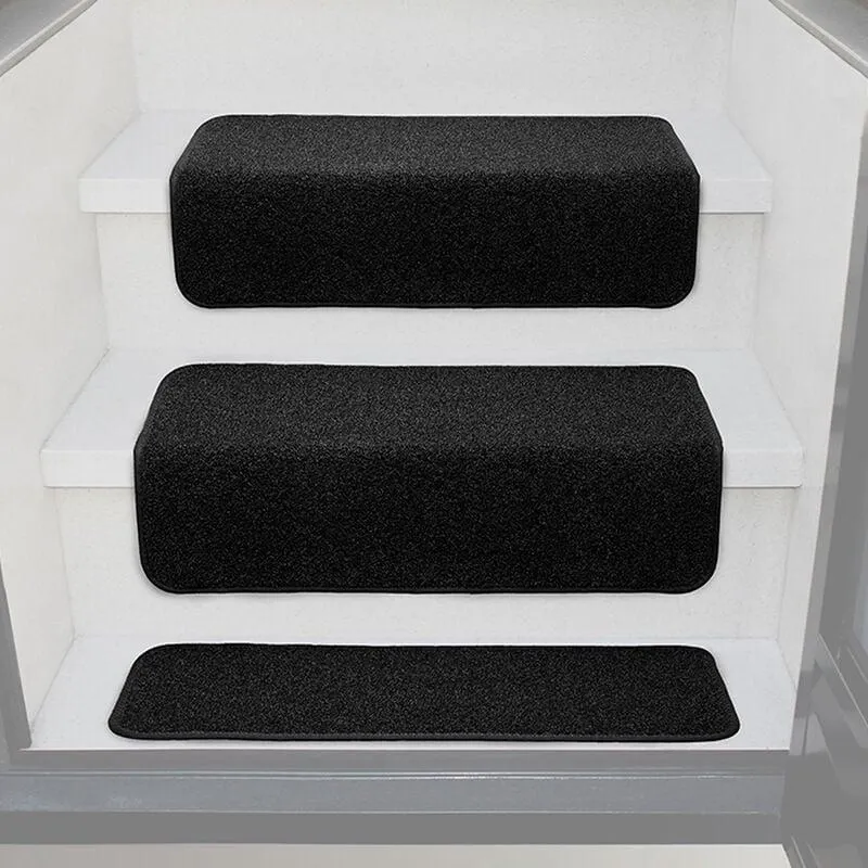 Prest-O-Fit Decorian 8" x 23.5" Step Hugger for RV Landings, Obsidian Black, Each