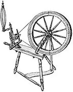 Woodcraft Project Paper Plan To Build Large Spinning Wheel - Material Not Included