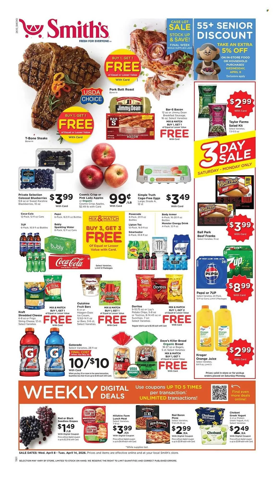 Weekly ad Smith's weekly ad from April 8 to April 14 2026 - Page 1