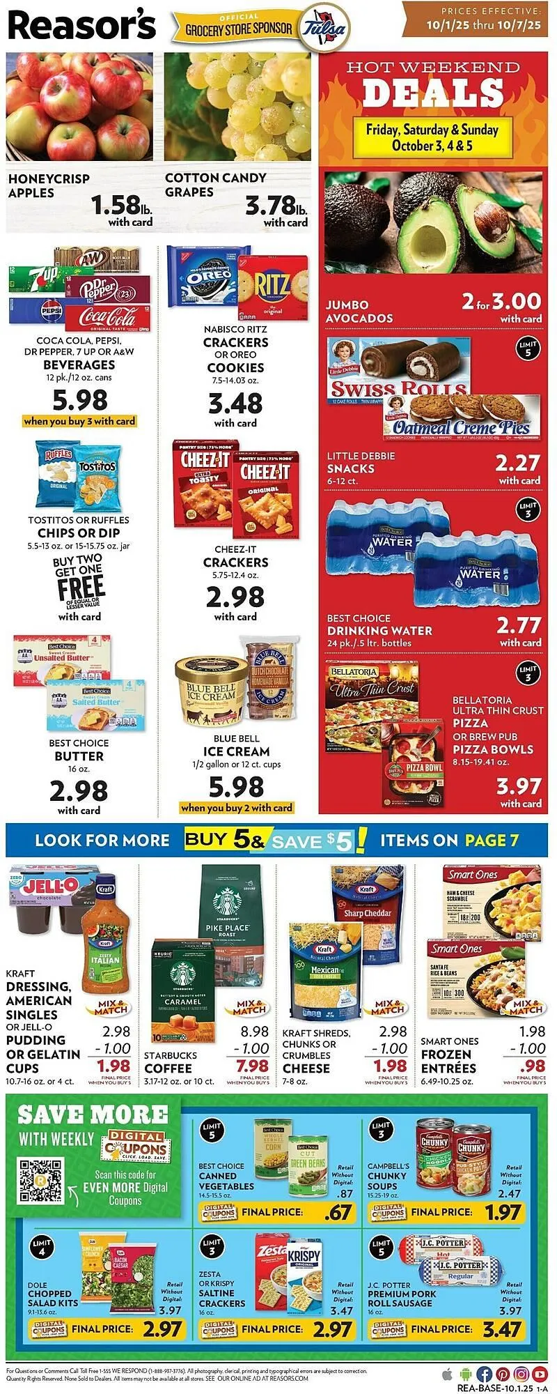 Weekly ad Reasors weekly ad from October 1 to October 7 2025 - Page 1