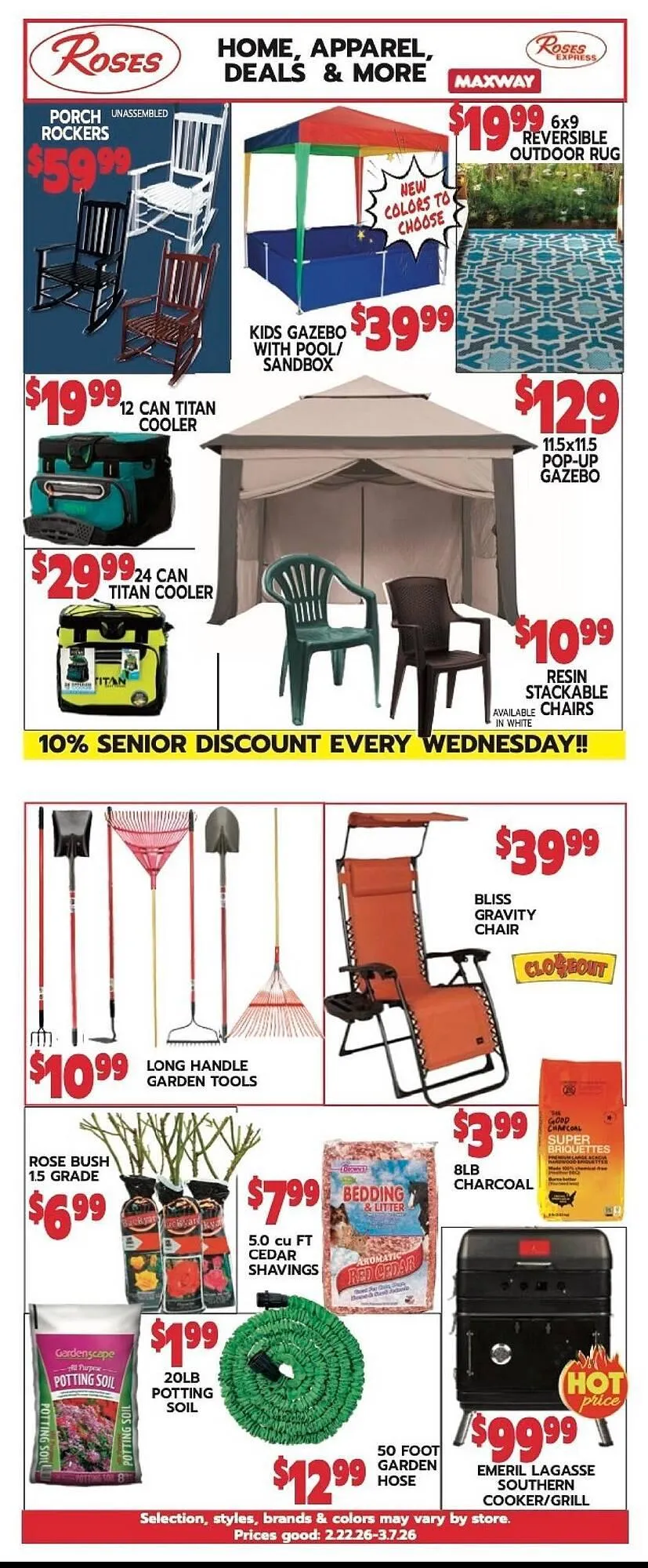 Weekly ad Roses Discount Store weekly ad from February 22 to March 7 2026 - Page 1