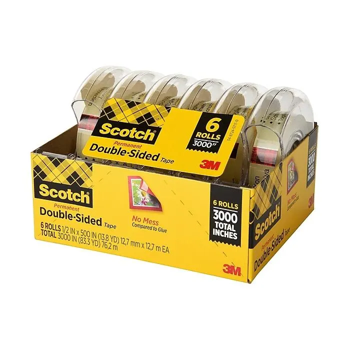 Scotch Permanent Double Sided Tape With Dispensers,