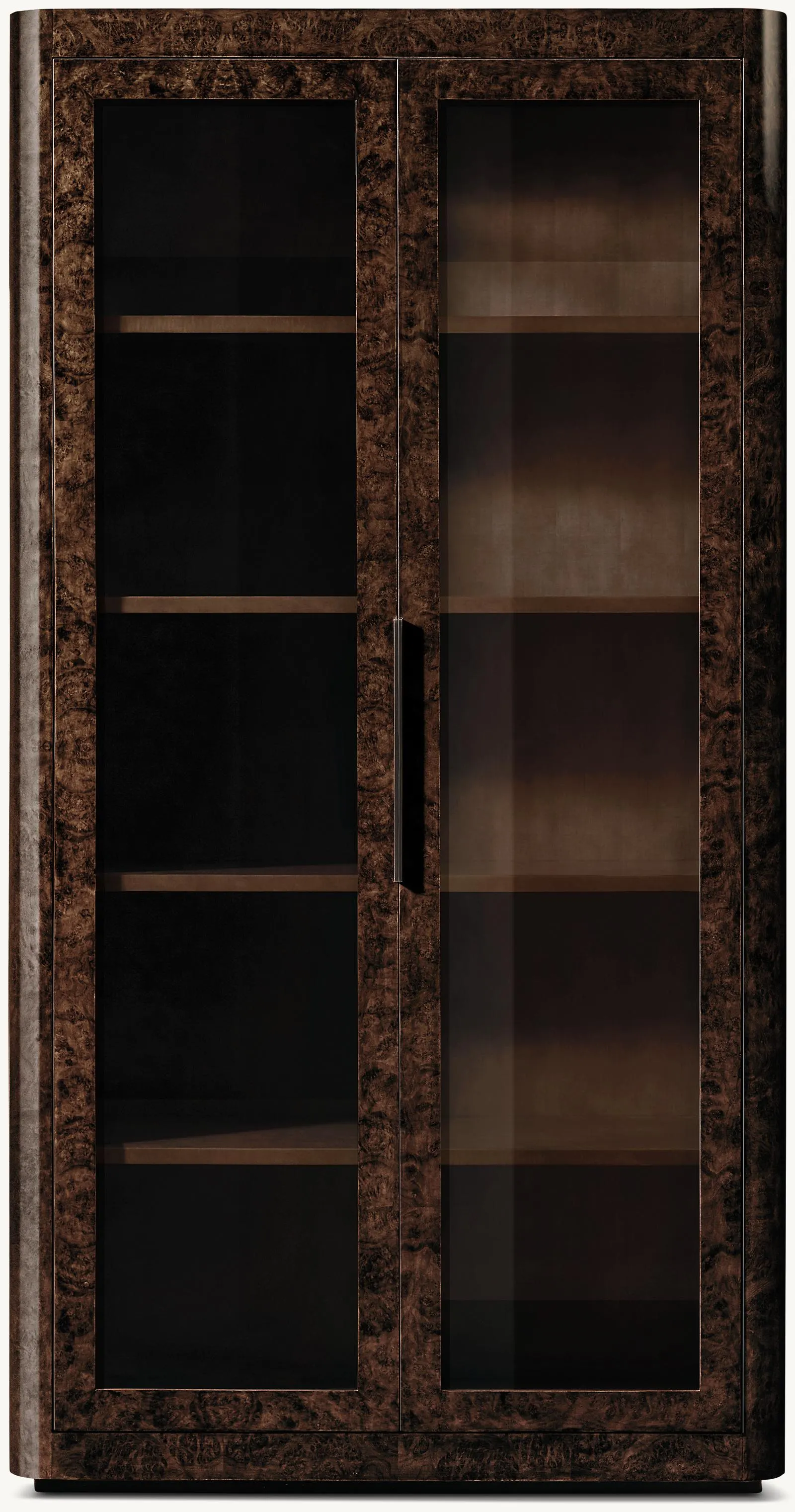 Bardot Burl Glass Cabinet