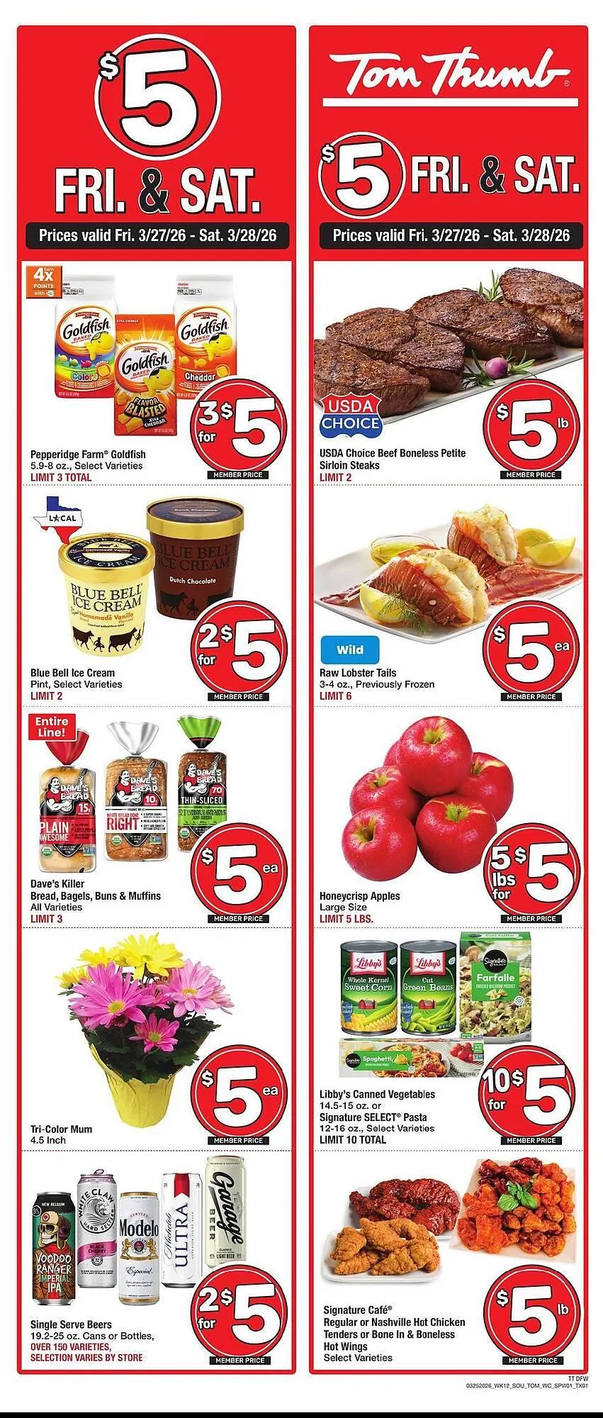 Weekly ad Tom Thumb weekly ad from March 25 to March 31 2026 - Page 1