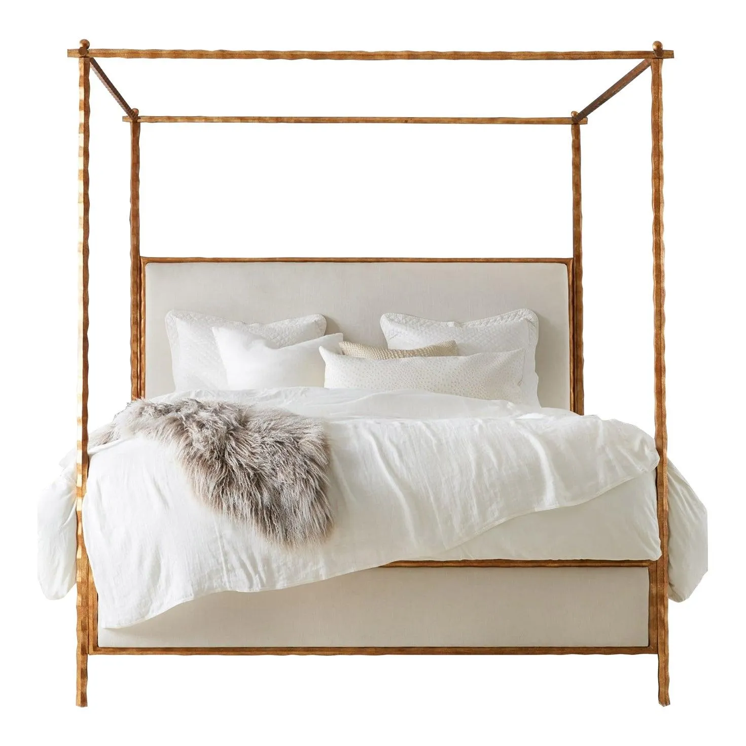 Modern History Organic Bed - Gold Leaf - Queen