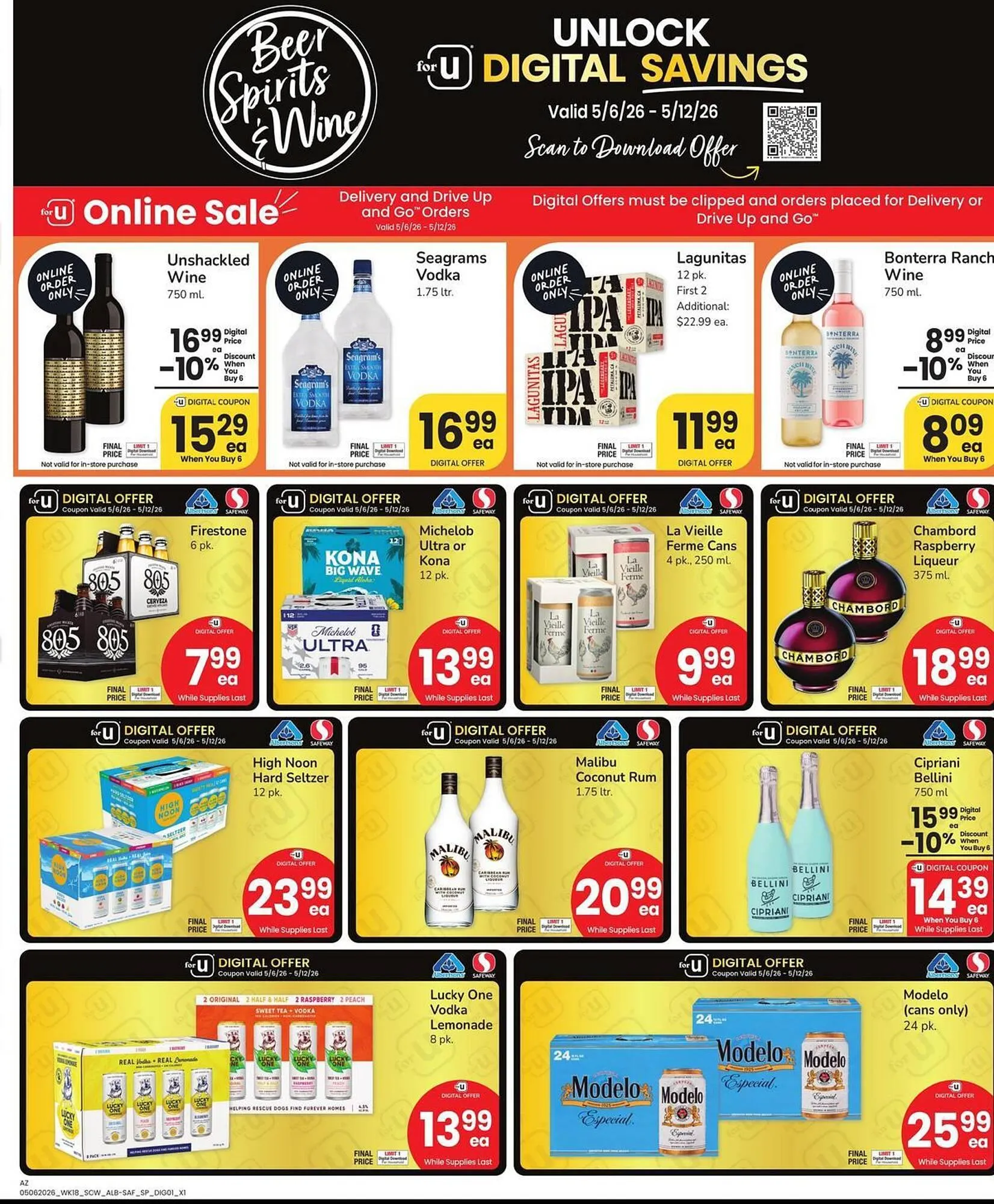 Weekly promotion Safeway weekly ad spanning from May 6 to May 12 2026 - Page 8 for Catalogue 365
