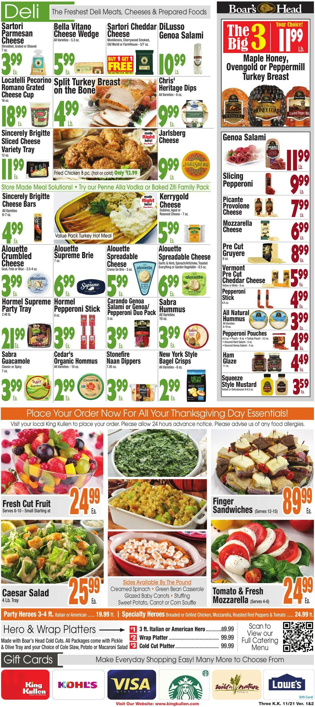 Weekly promotion King Kullen Current weekly ad spanning from November 20 to November 27 2025 - Page 3 for Catalogue 365
