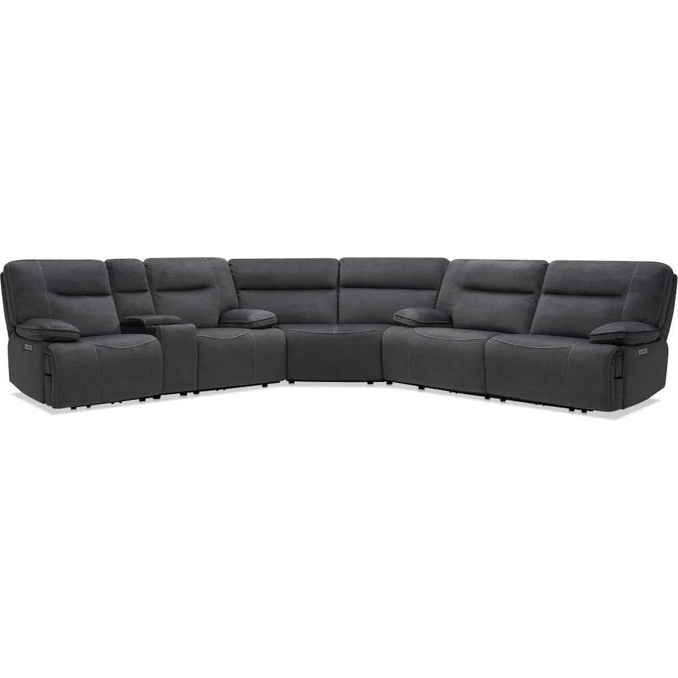 Warner 3-Piece Dual-Power Reclining Sectional
