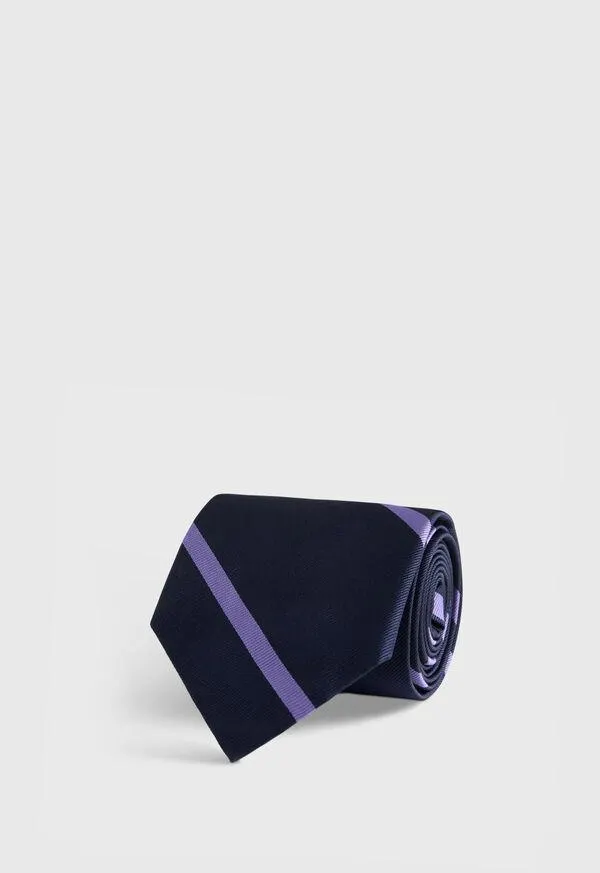 Woven Silk Regimental Stripe Tie
