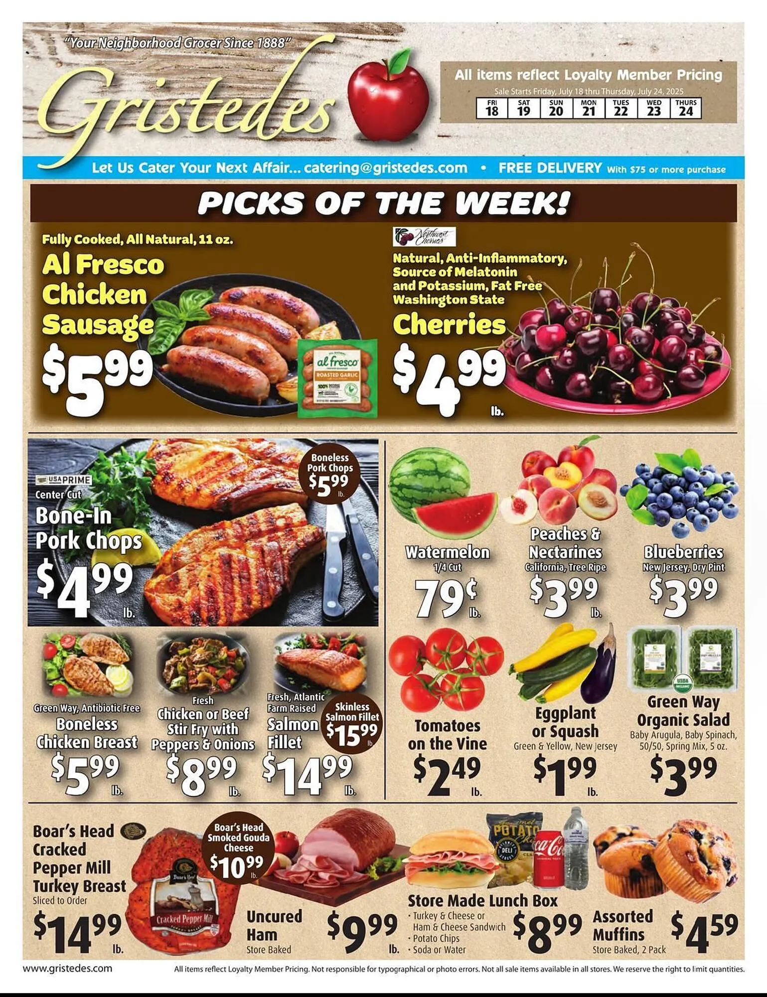 Weekly ad Gristedes Weekly Ad from July 18 to July 24 2025 - Page 1