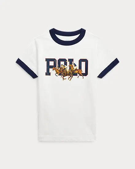 Triple-Pony Logo Cotton Tee