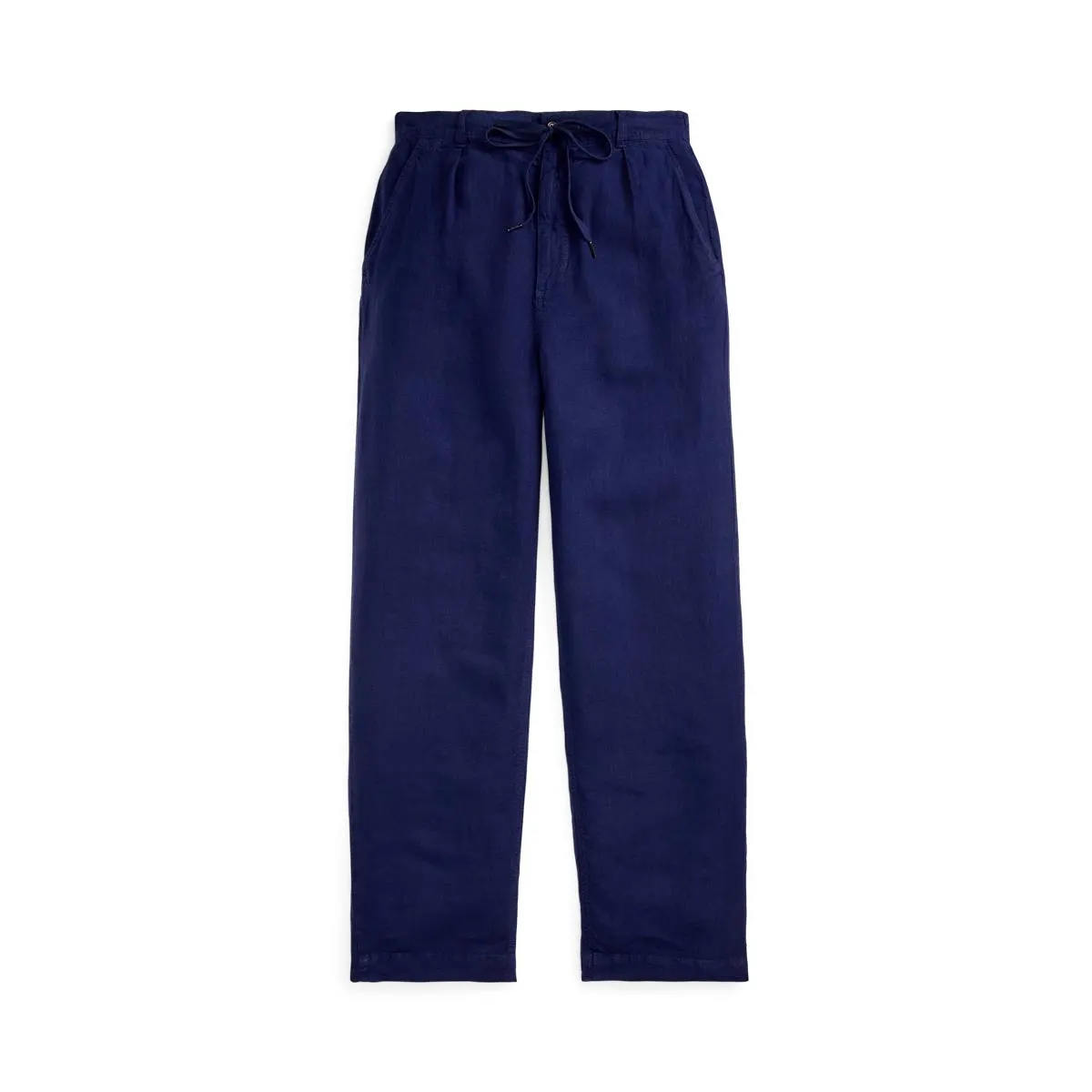 Lateef Relaxed Fit Pleated Linen Pant