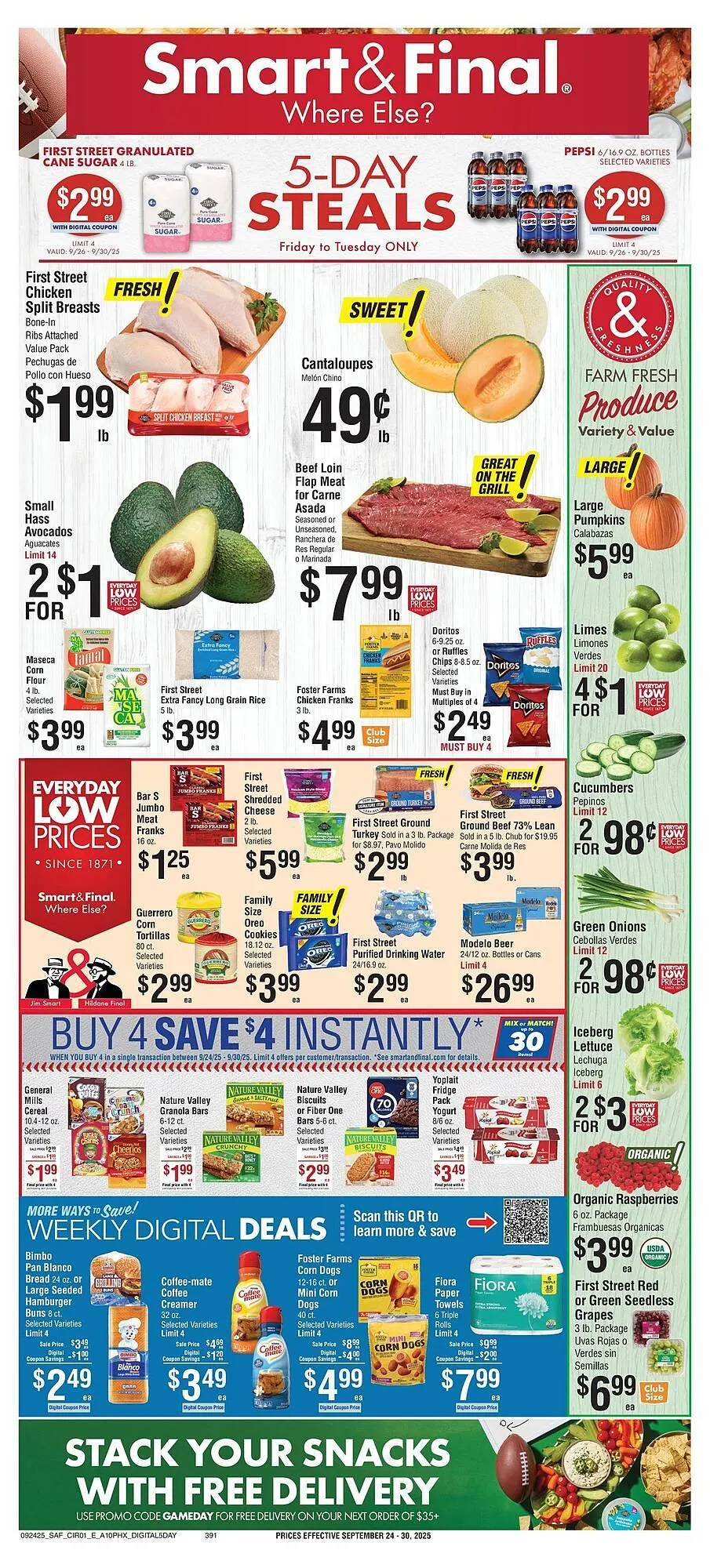 Weekly ad Smart & Final weekly ad from September 26 to September 30 2025 - Page 1