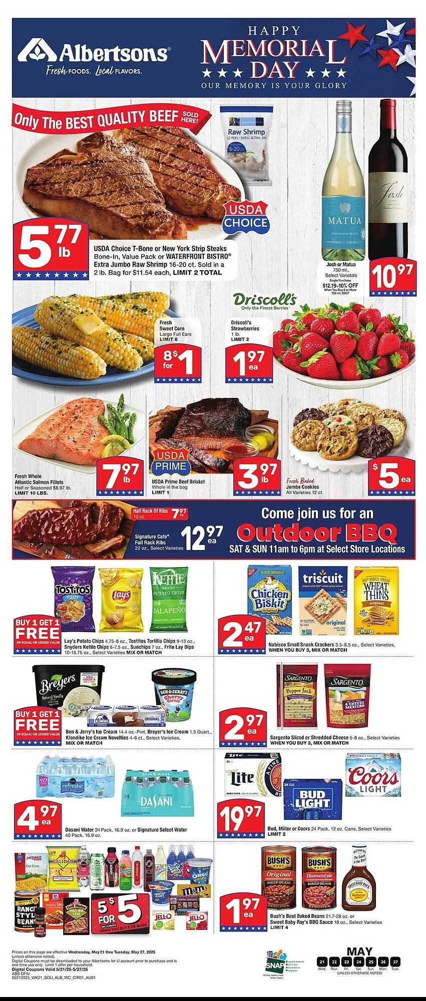 Weekly ad Albertsons Weekly Ad from May 21 to May 27 2025 - Page 1