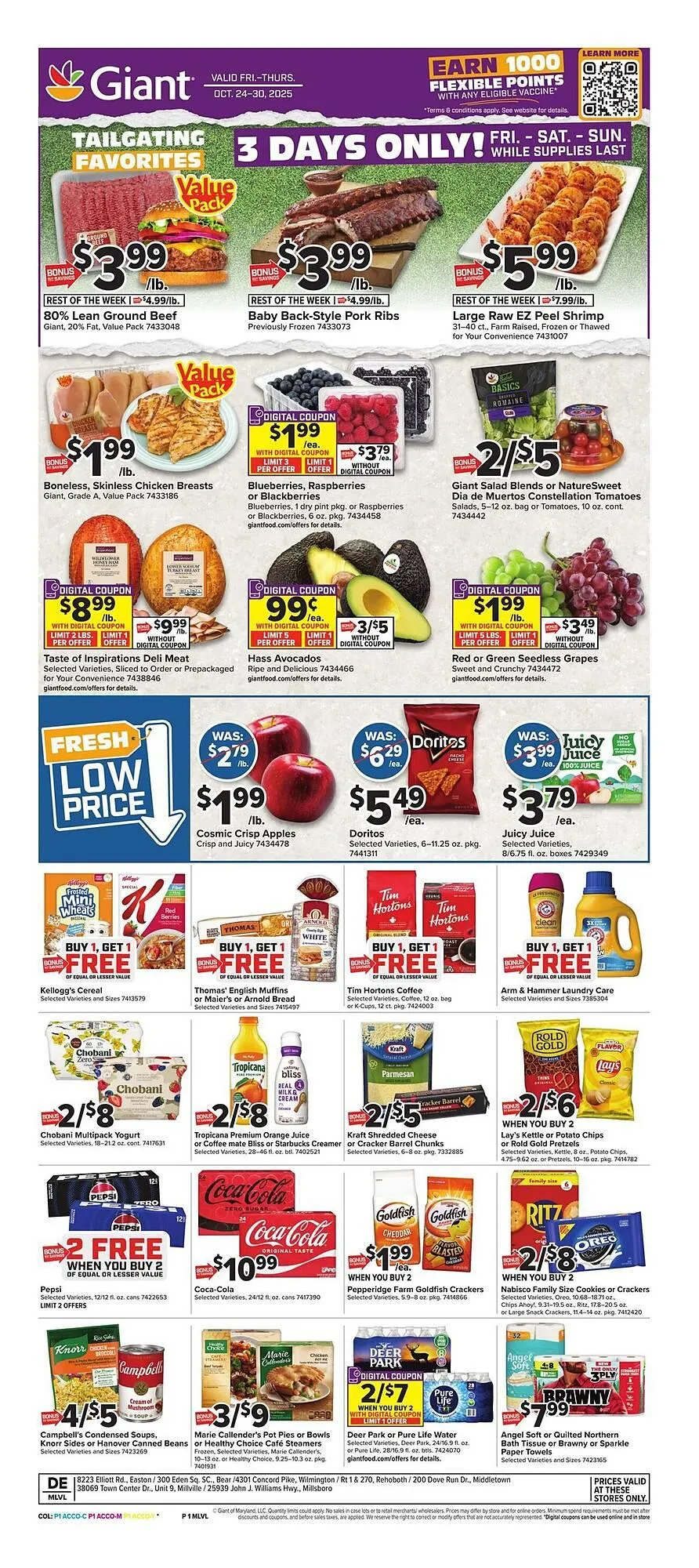 Giant Food weekly ad - 1
