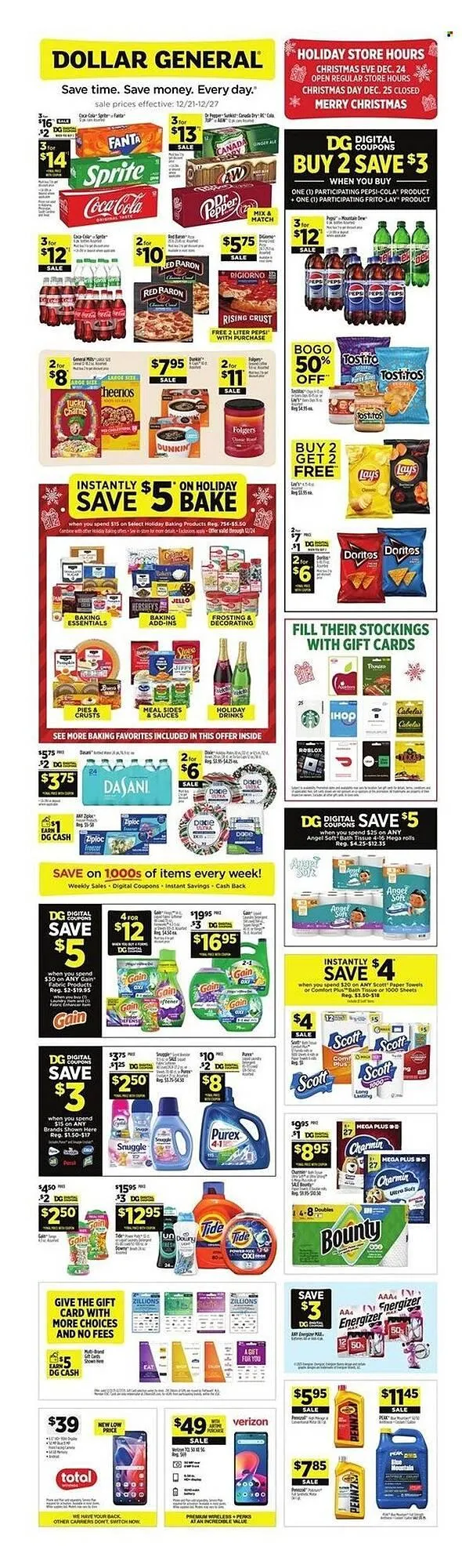 Weekly ad Dollar General weekly ad from December 21 to December 27 2025 - Page 1