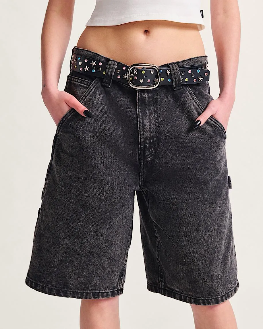 Drill Chore Loose Denim 22'' Shorts