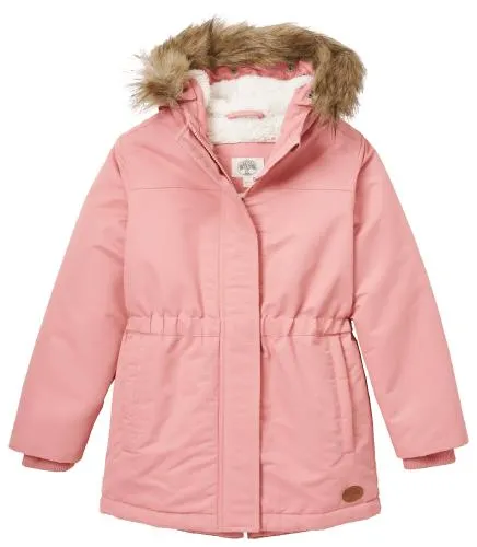 Outdoor Kids Faux-Fur Trim Hooded Parka for Toddlers or Kids