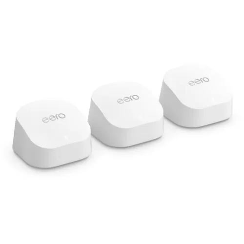 eero 6+ AX3000 Wi-Fi 6 Dual-Band Gigabit 3-Piece Mesh System (White)