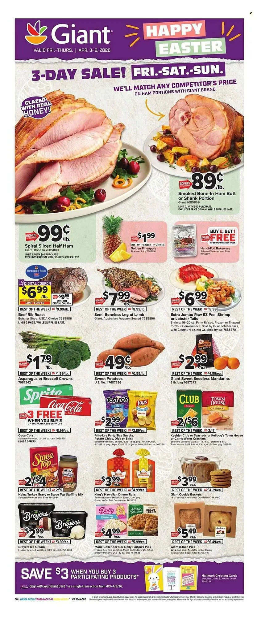 Giant Food weekly ad - 1