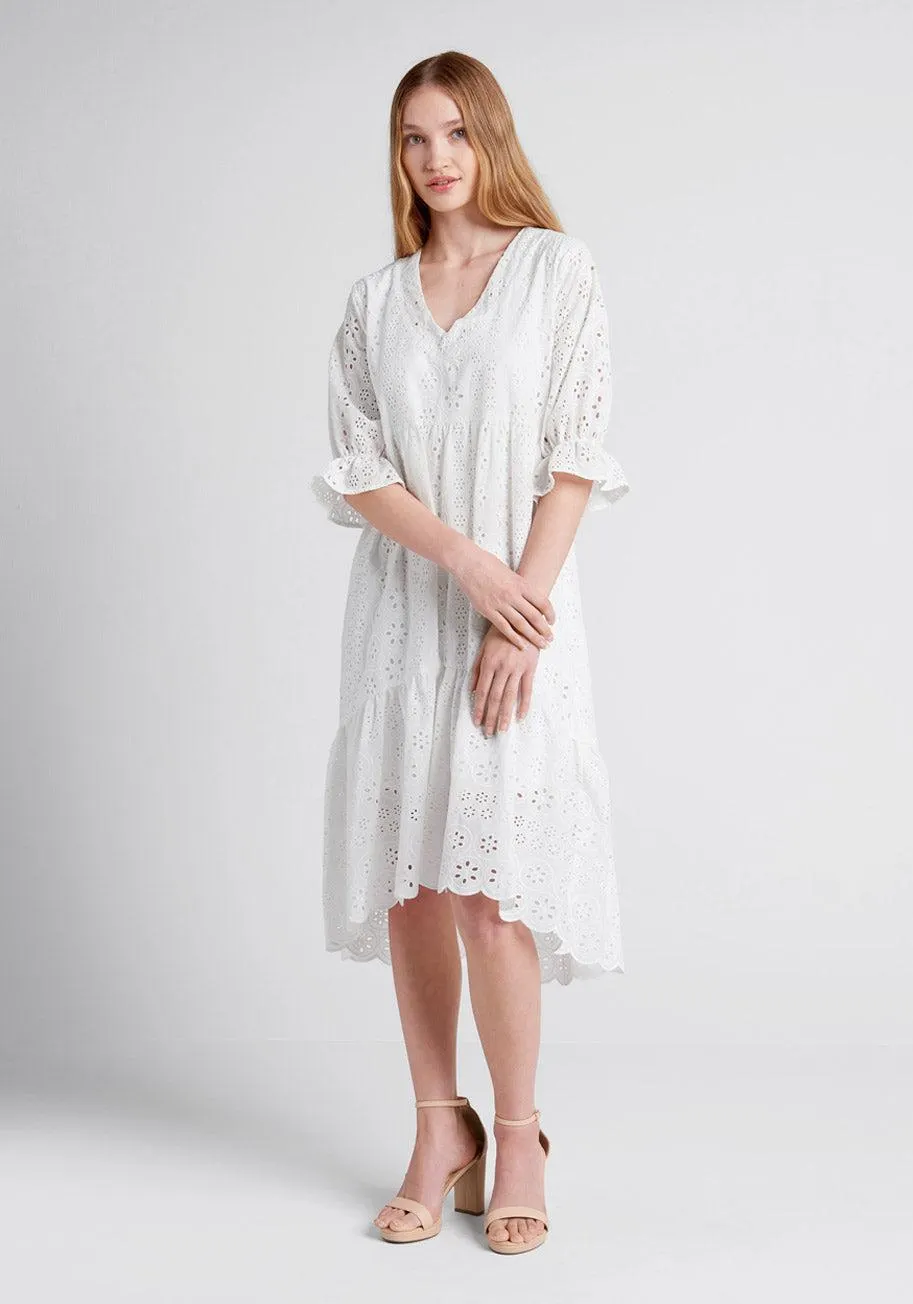 Taking The Day Hi Lo Midi Dress