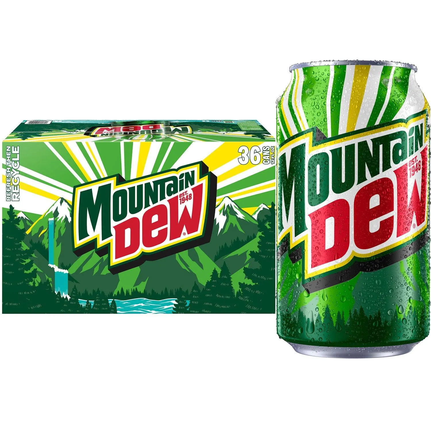 Mountain Dew 12 fl. oz. cans, 36 pk.