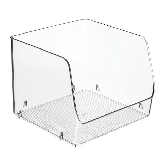 Style Selections ( 8.5-in W x 7.25-in H x 8.75-in D ) Clear Plastic Stackable Bin