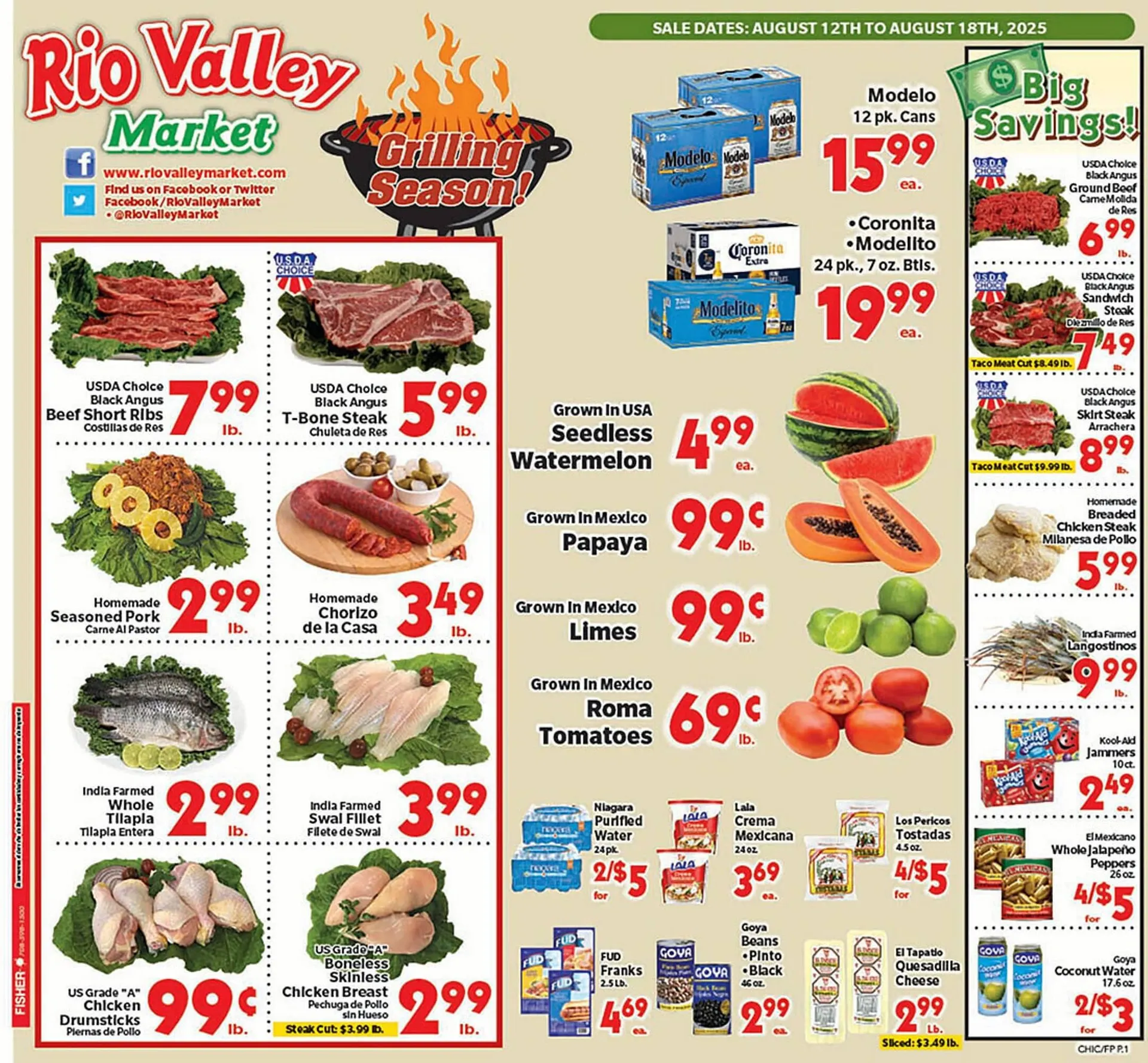 Rio Valley Market Weekly Ad - 1