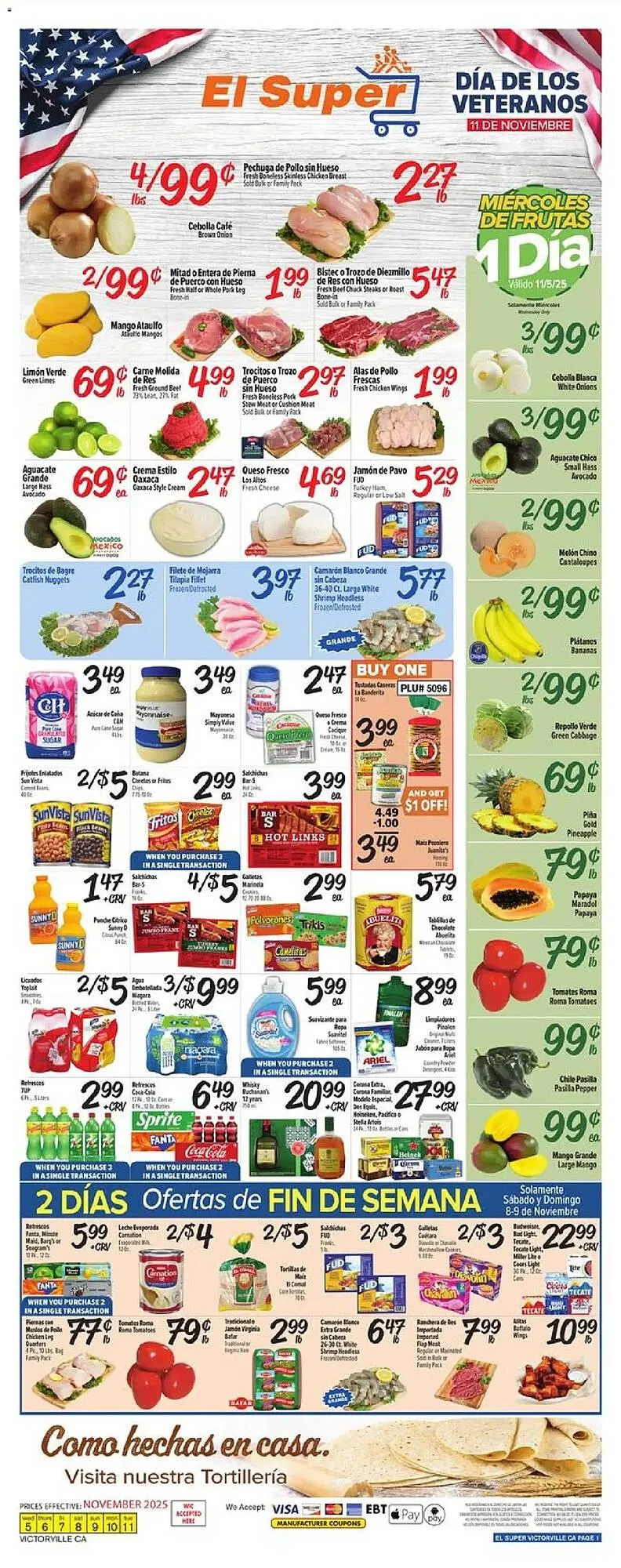 Weekly ad El Super weekly ad from November 5 to November 12 2025 - Page 1