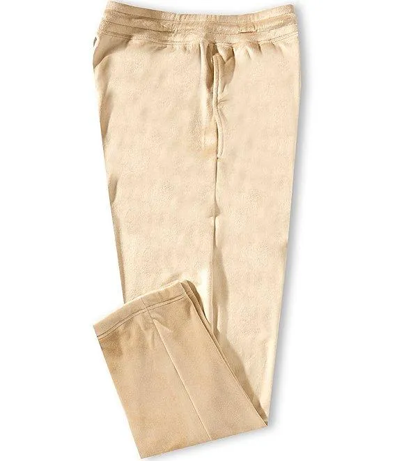 Slim Fit Plush Velour Pajama Pants