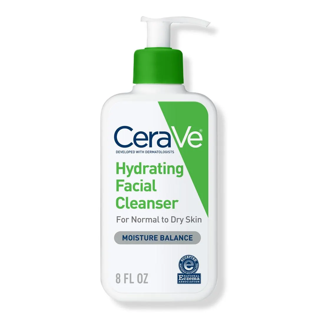 Hydrating Facial Cleanser, Gentle Face Wash for Balanced to Dry Skin - 8.0 oz
