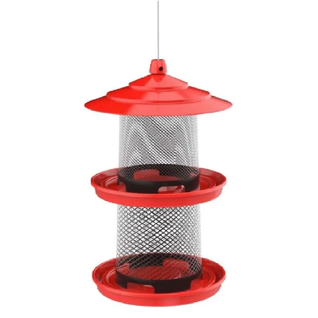 Style Selections Steel Hanging Tube Bird feeder - 1.3-lbs