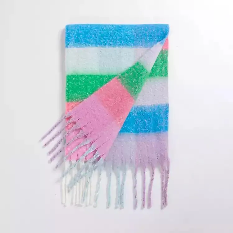 Multicolor Plaid Scarf