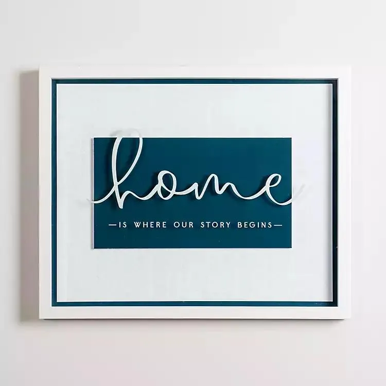 Home is Where Our Story Begins Wall Plaque