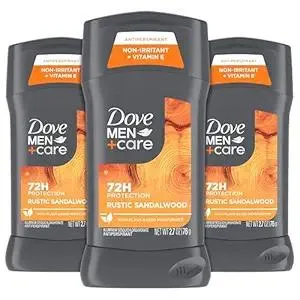 Dove Men+Care Antiperspirant 3 Pack Rustic Sandalwood Deodorant for Men 2.7oz