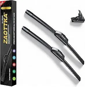 28"+28" Windshield Wiper Blades OEM Quality All Season Windshield Wiper J/U Hook (Set of 2)