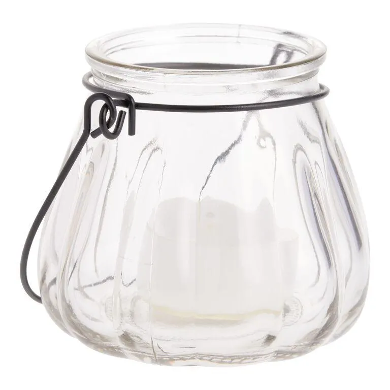 Mini Melon Glass Tealight Candle Holder Set of 4