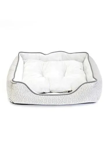 Play On Orthopedic Rectangle Cuddler Bed, Medium, Gray, 35" x 26"