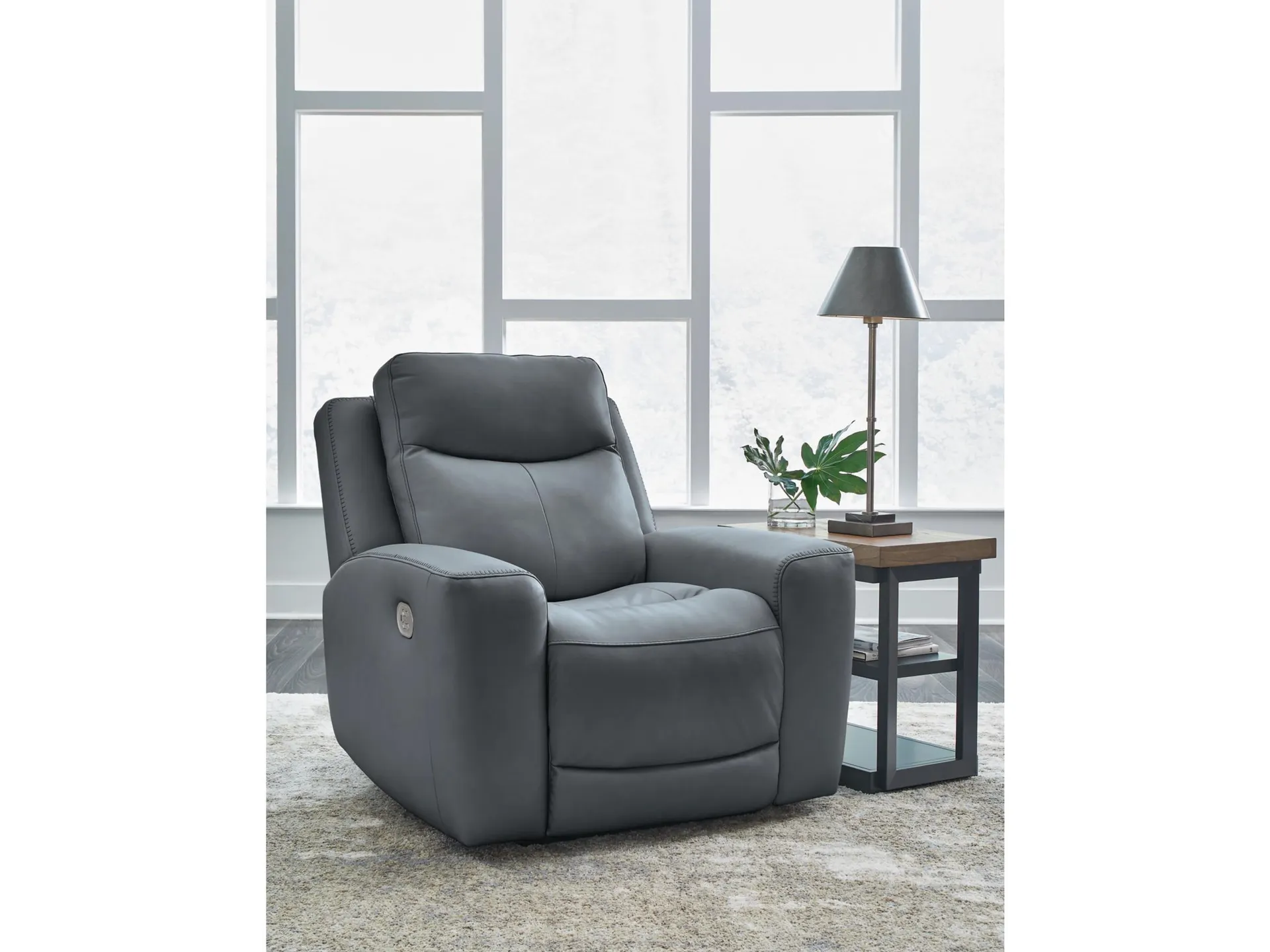 Mindanao Dual Power Leather Recliner