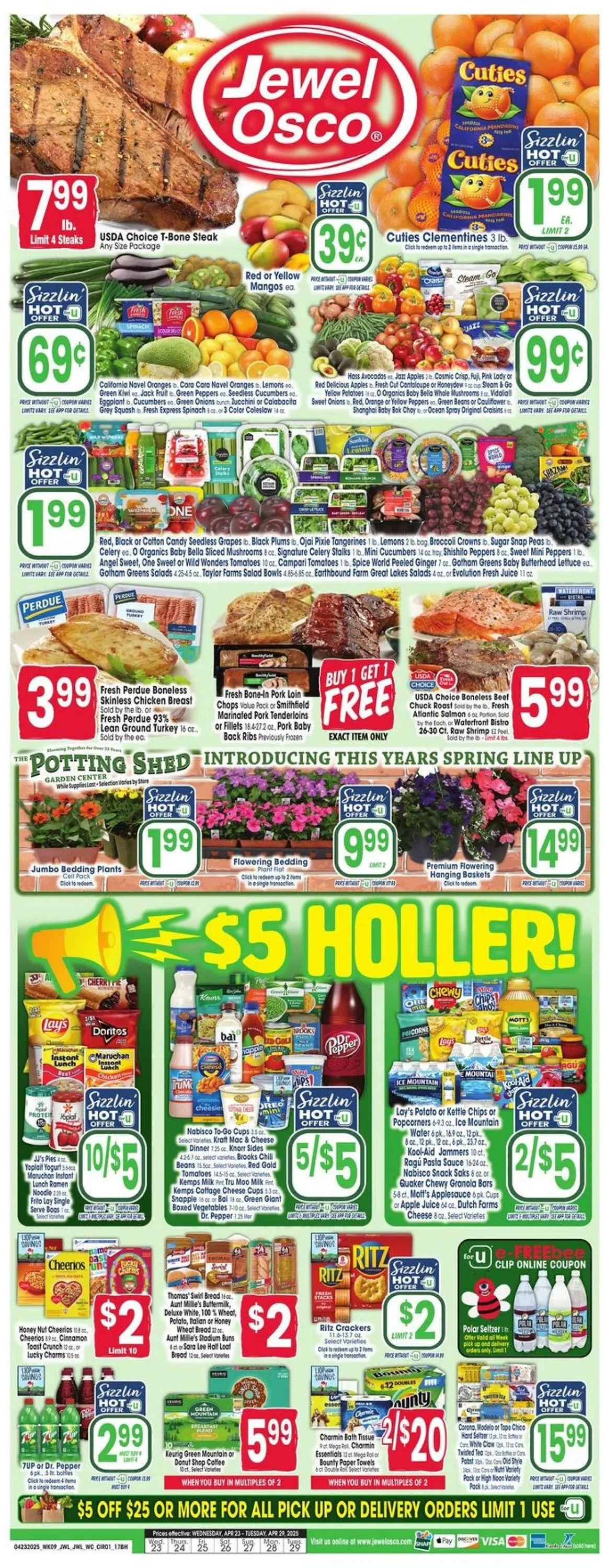 Catálogo de Jewel Osco Current weekly ad 23 de abril al 29 de abril 2025 - Página 1