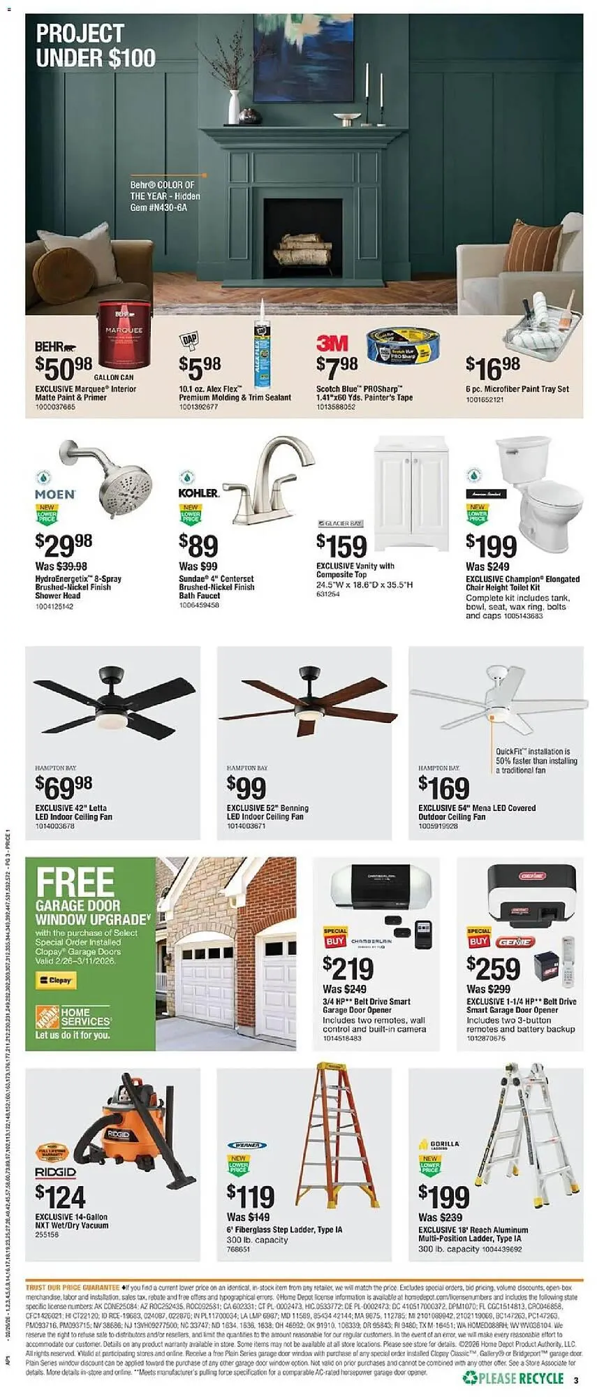 Weekly ad The Home Depot flyer from February 26 to March 13 2026 - Page 3