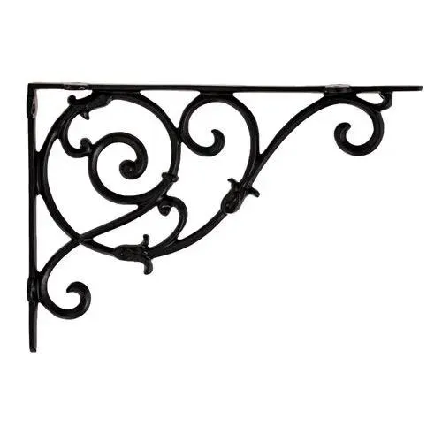 Restorers Tulip Scroll Large Shelf Bracket - Pair